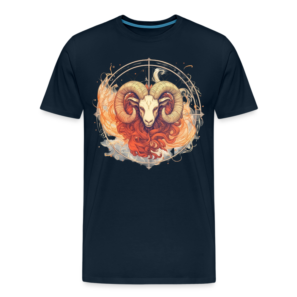 Men's Mythical Aries Premium T-Shirt - deep navy