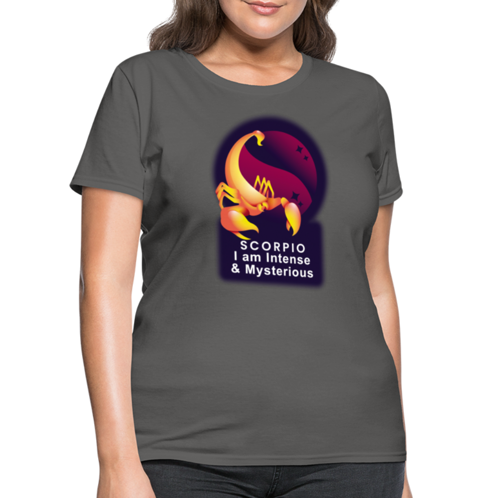 Women's Glow Scorpio T-Shirt - charcoal