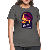 Thumbnail for Women's Glow Scorpio T-Shirt - charcoal