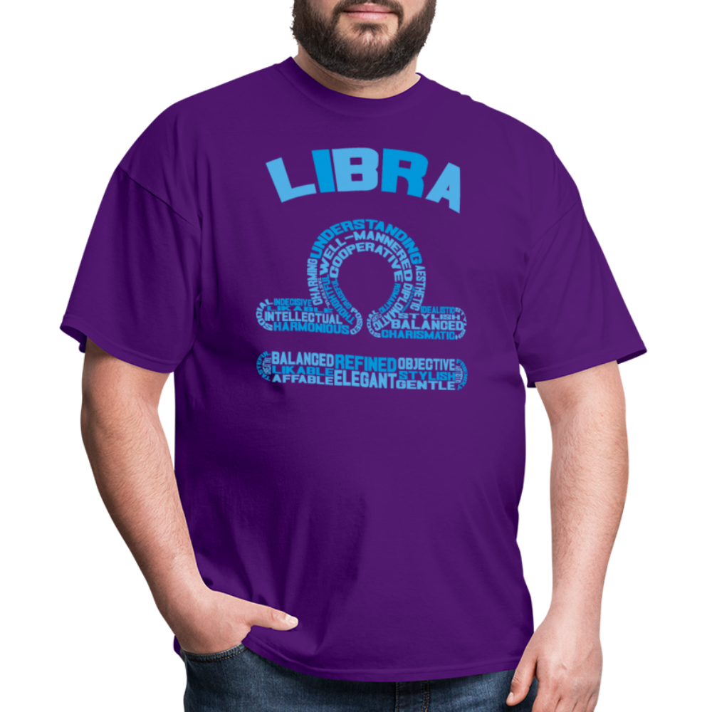 Men's Power Words Libra Classic T-Shirt - purple