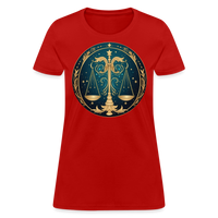 Thumbnail for Women's Mystic Libra T-Shirt - red