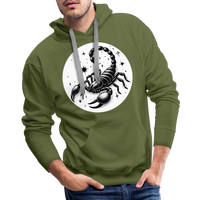 Thumbnail for Men’s Magic Scorpio Premium Hoodie - olive green