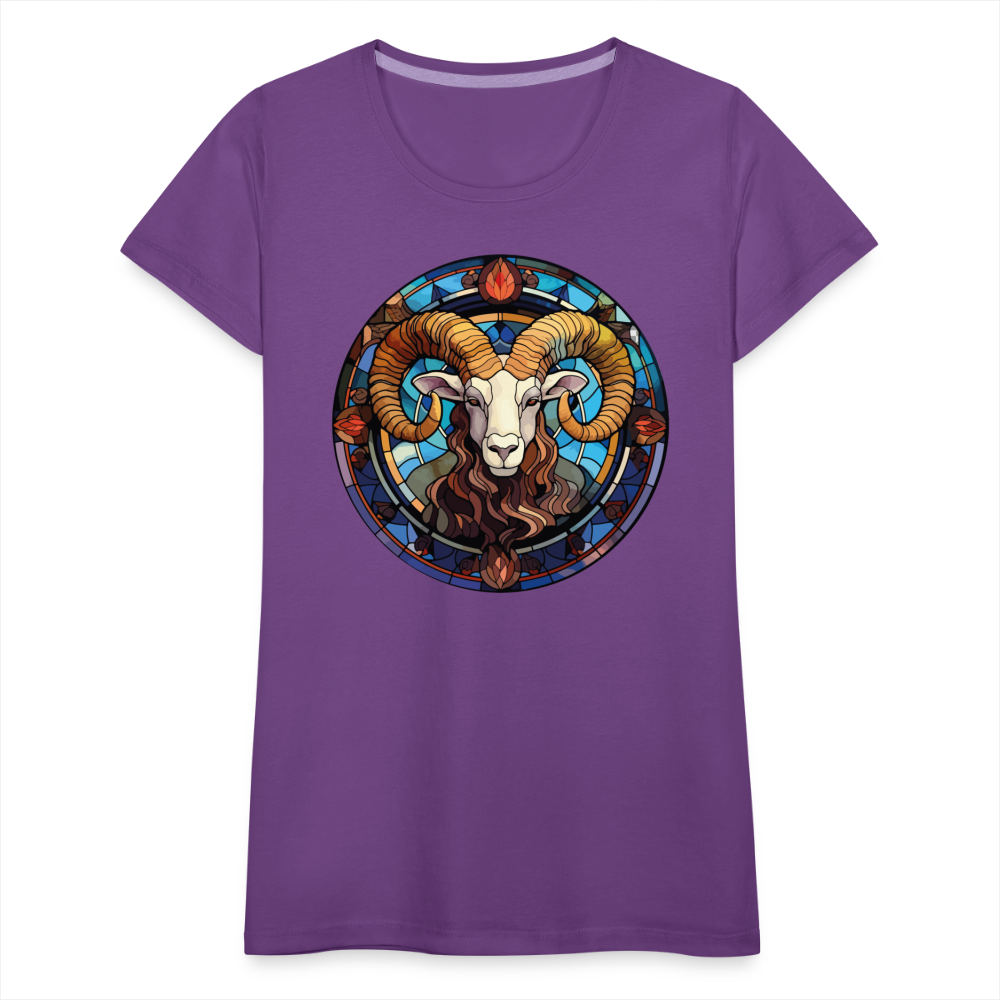 Women’s Mosaic Aries Premium T-Shirt - purple