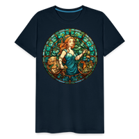 Thumbnail for Men's Mosaic Virgo Premium T-Shirt - deep navy