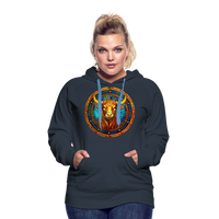 Thumbnail for Women’s Mosaic Taurus Premium Hoodie - navy