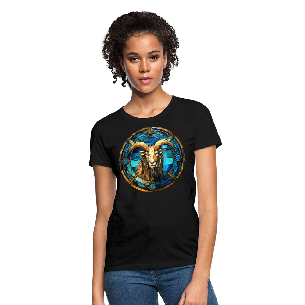 Women's Mosaic Capricorn T-Shirt - black