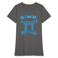 Thumbnail for Women's Power Words Gemini T-Shirt - charcoal