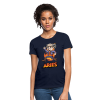 Thumbnail for Women's Playful Aries T-Shirt - navy