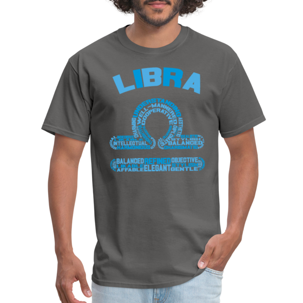 Men's Power Words Libra Classic T-Shirt - charcoal