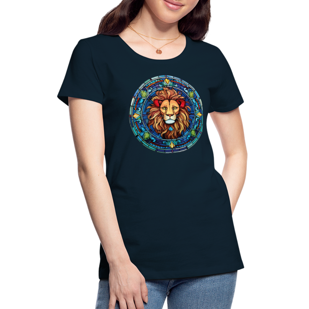 Women's Mosaic Leo Premium T-Shirt - deep navy