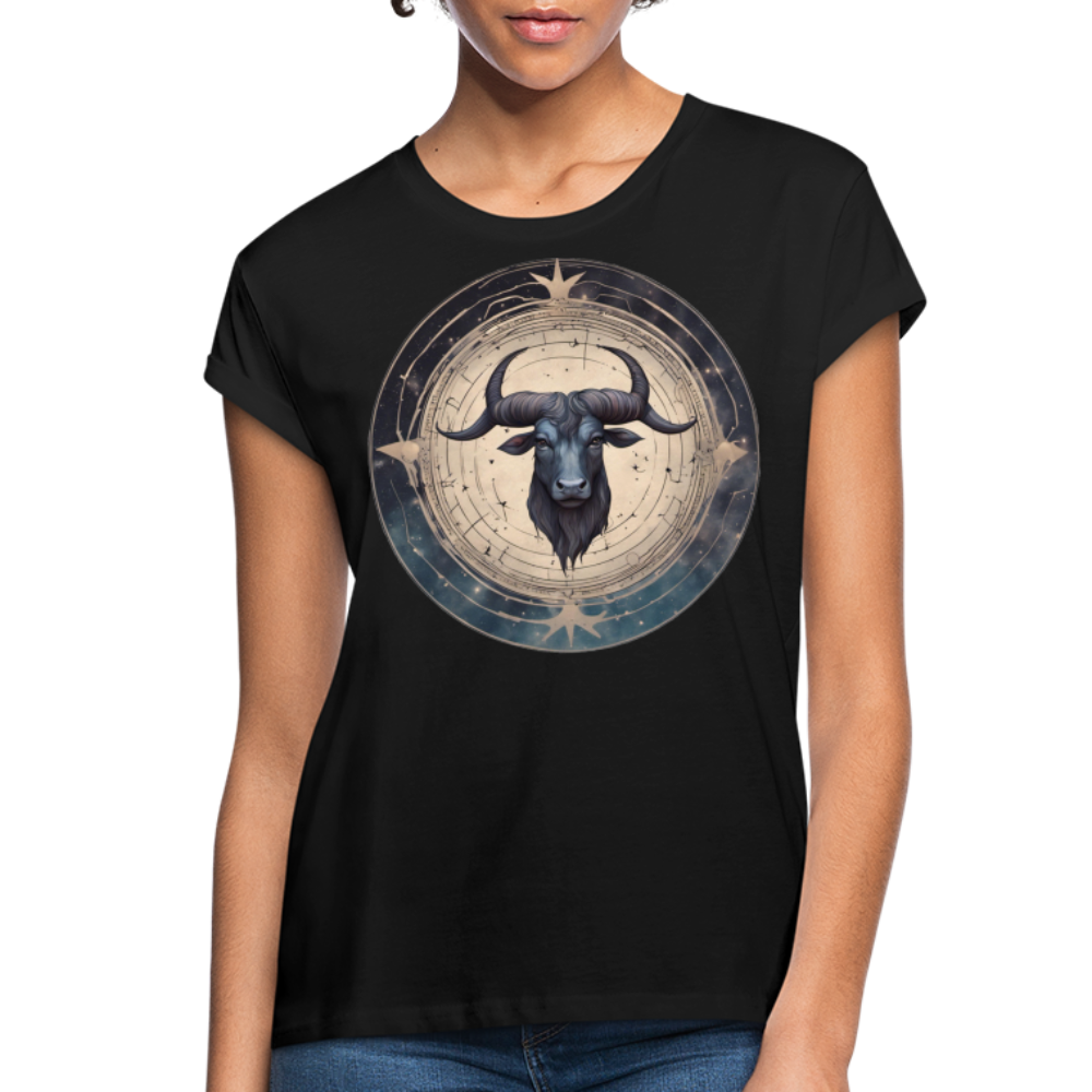 Women's Mythical Taurus Relaxed Fit T-Shirt - black