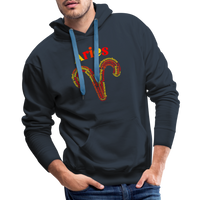 Thumbnail for Men's Power Words Aries Premium Hoodie - navy