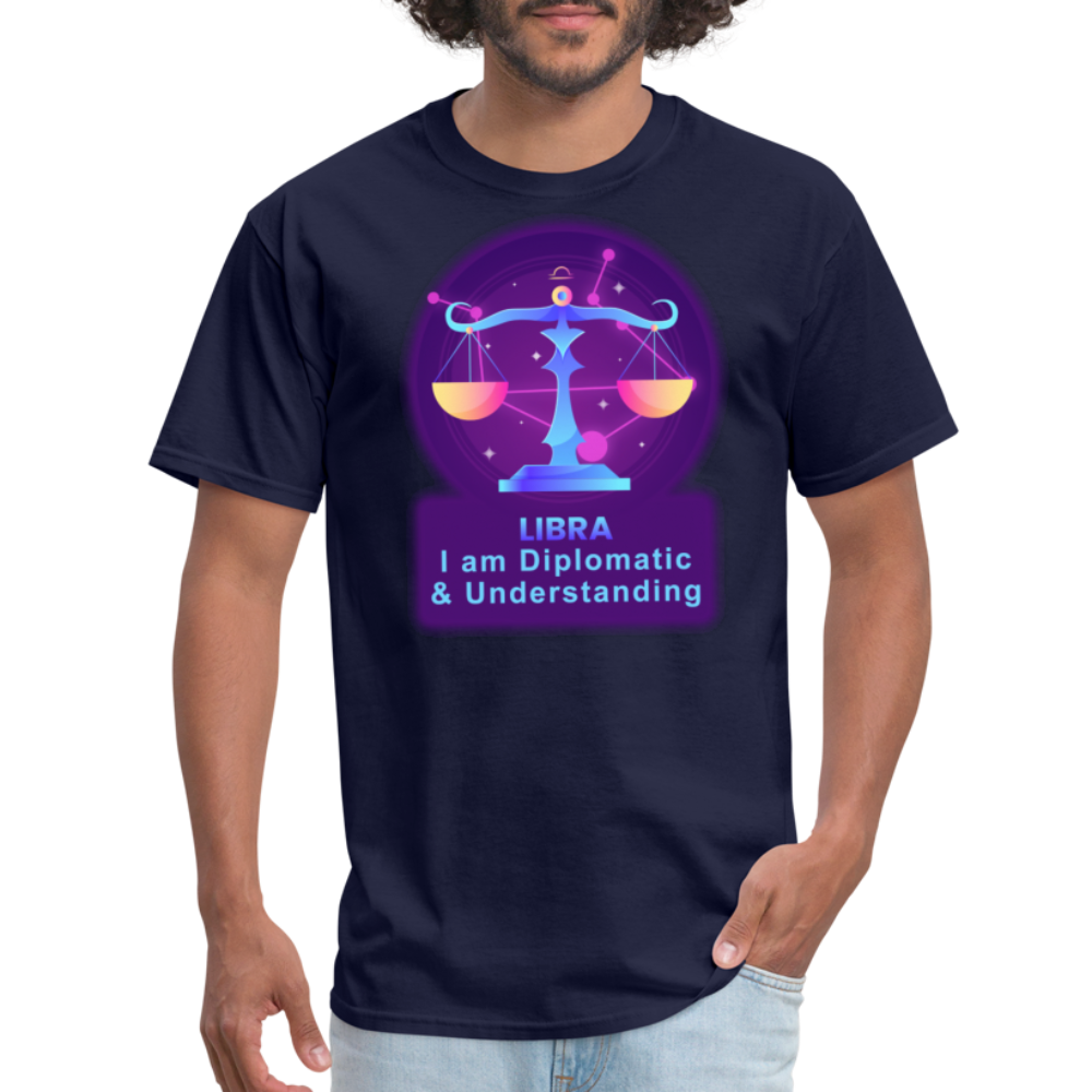 Men's Neon Libra Classic T-Shirt - navy