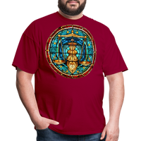 Thumbnail for Men's Mosaic Libra Classic T-Shirt - dark red