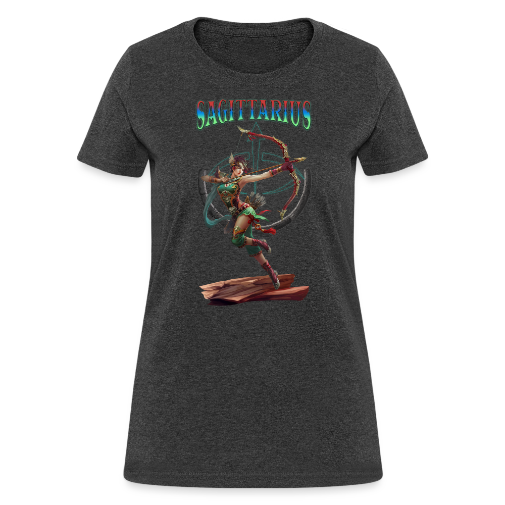 Astral Sagittarius Women's T-Shirt - heather black