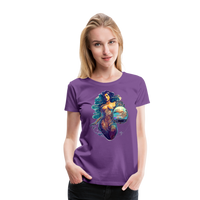 Thumbnail for Women’s Mythical Aquarius Premium T-Shirt - purple