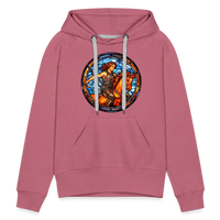 Thumbnail for Women’s Mosaic Sagittarius Premium Hoodie - mauve