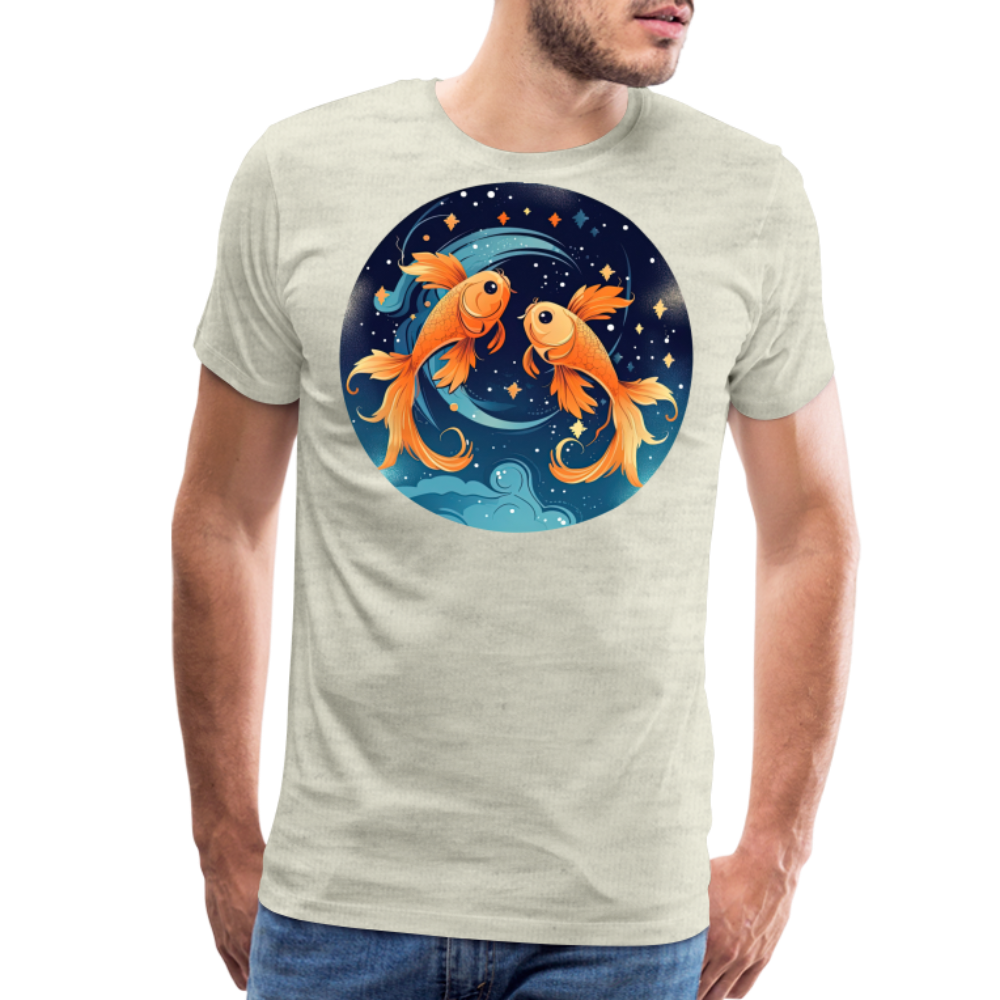 Men's Magic Pisces Premium T-Shirt - heather oatmeal