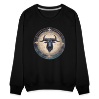 Thumbnail for Women’s Mythical Taurus Premium Sweatshirt - black