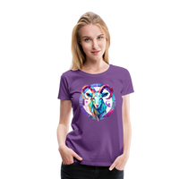 Thumbnail for Women’s Mythical Aries Premium T-Shirt - purple