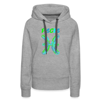 Thumbnail for Women's Power Words Pisces Premium Hoodie - heather grey