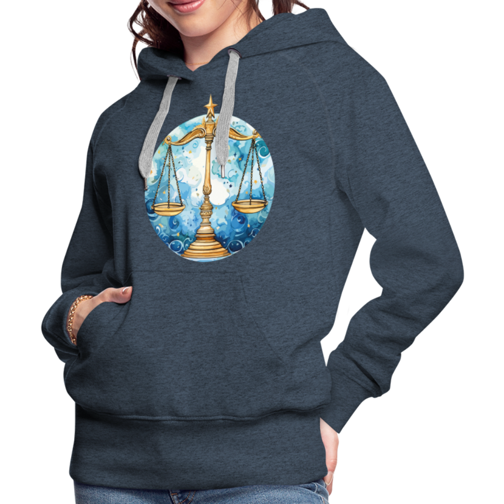 Women’s Mythical Libra Premium Hoodie - heather denim