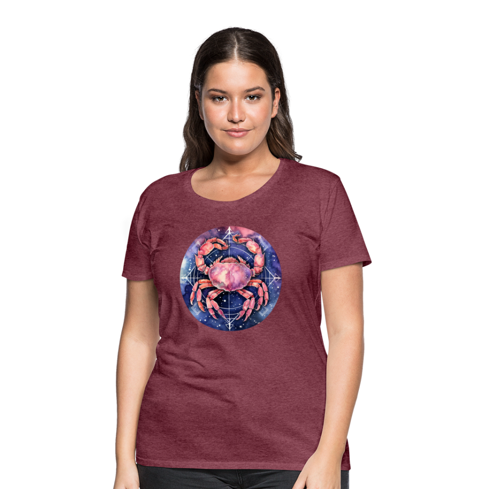 Women’s Mythical Cancer Premium T-Shirt - heather burgundy