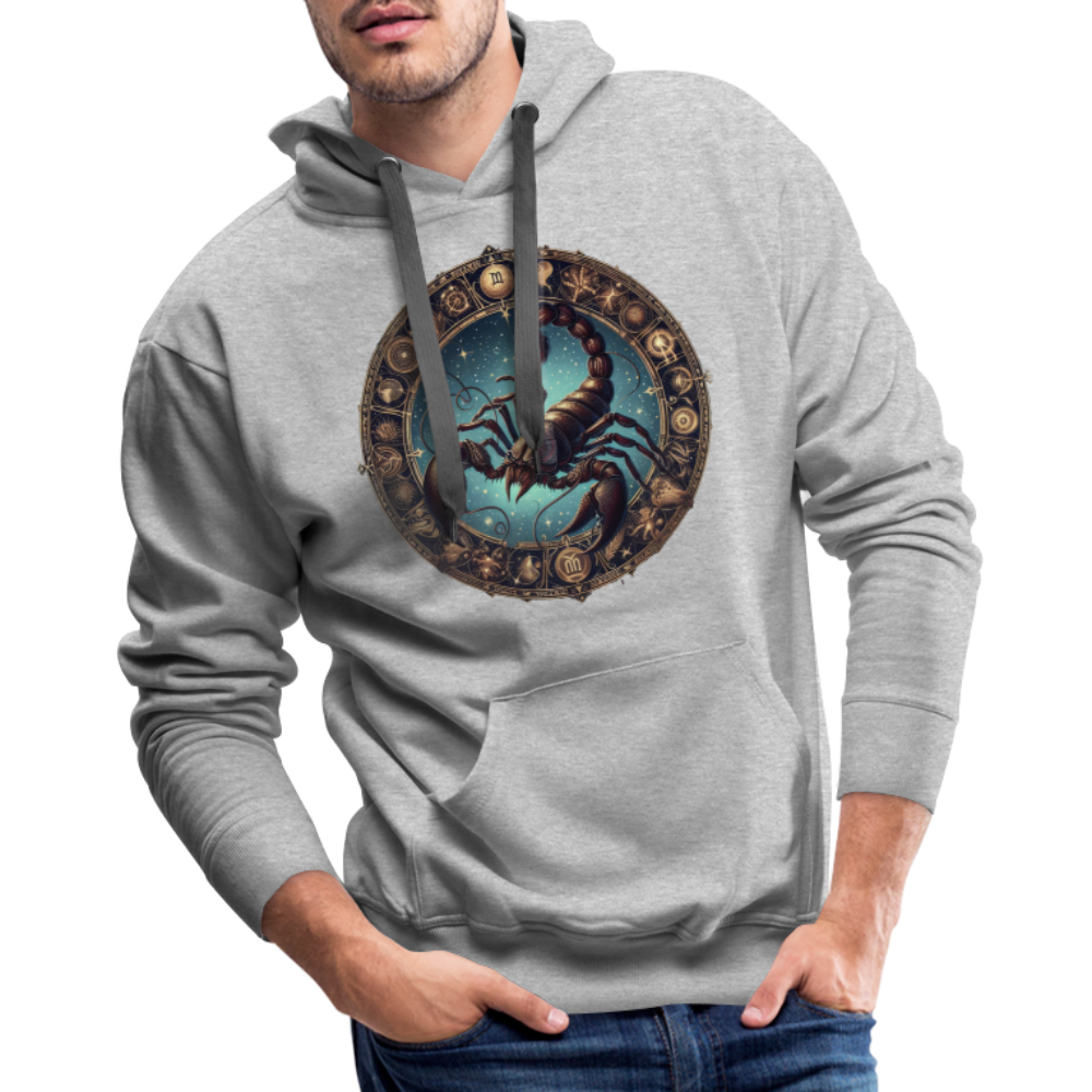 Men’s Mythical Scorpio Premium Hoodie - heather grey