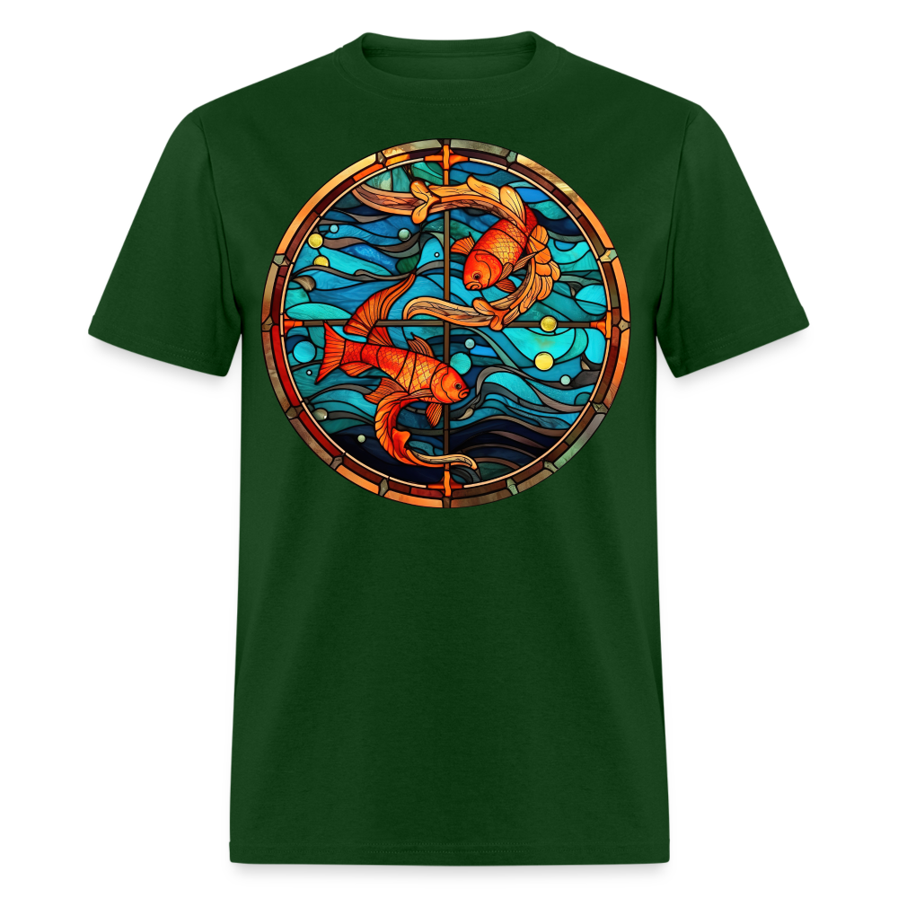 Men's Mosaic Pisces Classic T-Shirt - forest green