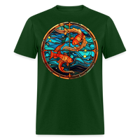 Thumbnail for Men's Mosaic Pisces Classic T-Shirt - forest green