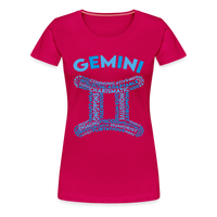 Thumbnail for Women's Power Words Gemini Premium T-Shirt - dark pink