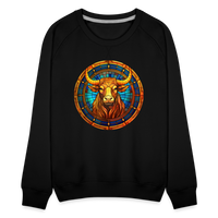 Thumbnail for Women’s Mosaic Taurus Premium Sweatshirt - black