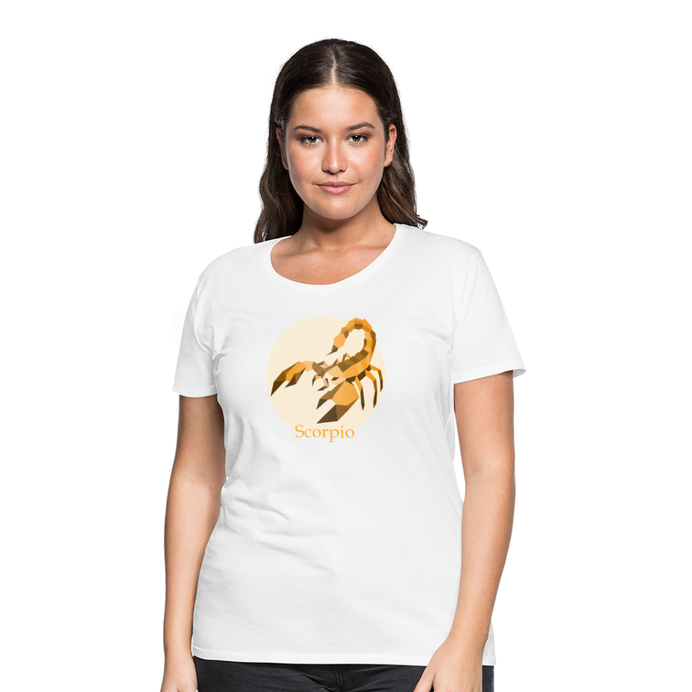 Women’s Mosaic Scorpio Premium T-Shirt - white