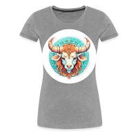 Thumbnail for Women’s Symbol Taurus Premium T-Shirt - heather gray