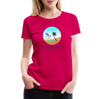 Thumbnail for Women's Dragonfly Oasis V.1 Premium T-Shirt - dark pink