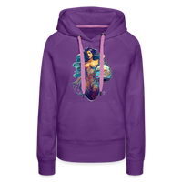 Thumbnail for Women’s Mythical Aquarius Premium Hoodie - purple 