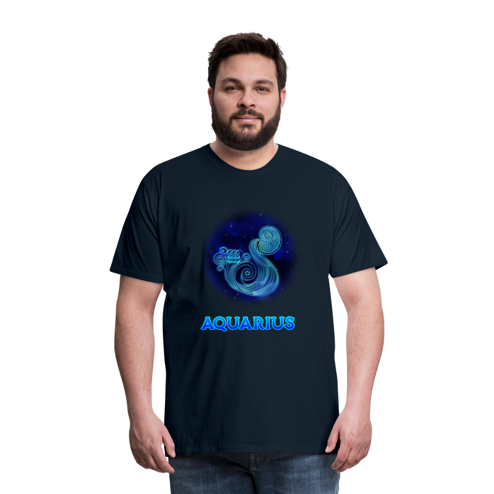 Men's Aquarius Premium T-Shirt - deep navy