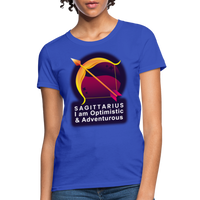 Thumbnail for Women's Glow Sagittarius T-Shirt - royal blue