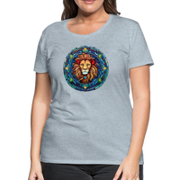 Thumbnail for Women's Mosaic Leo Premium T-Shirt - heather ice blue