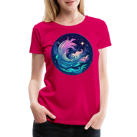 Thumbnail for Women’s Magic Aquarius Premium T-Shirt - dark pink