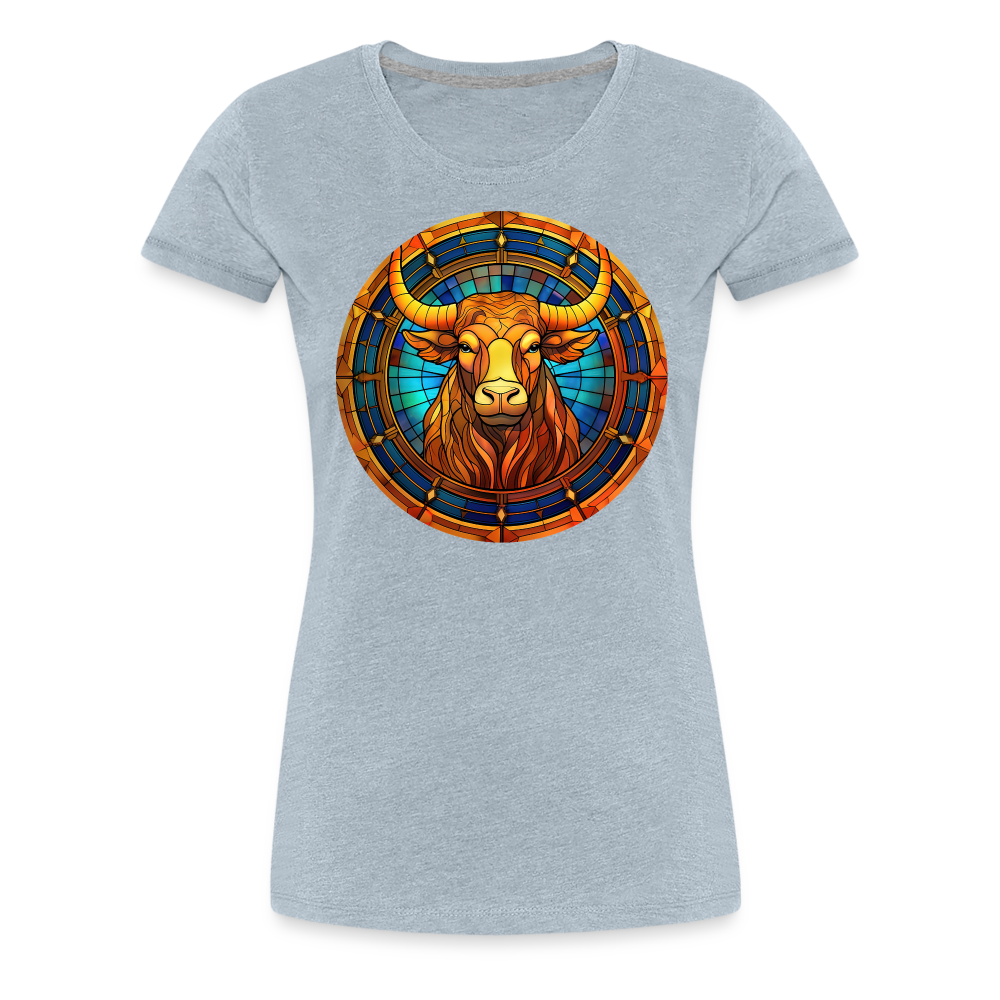 Women’s Mosaic Taurus Premium T-Shirt - heather ice blue