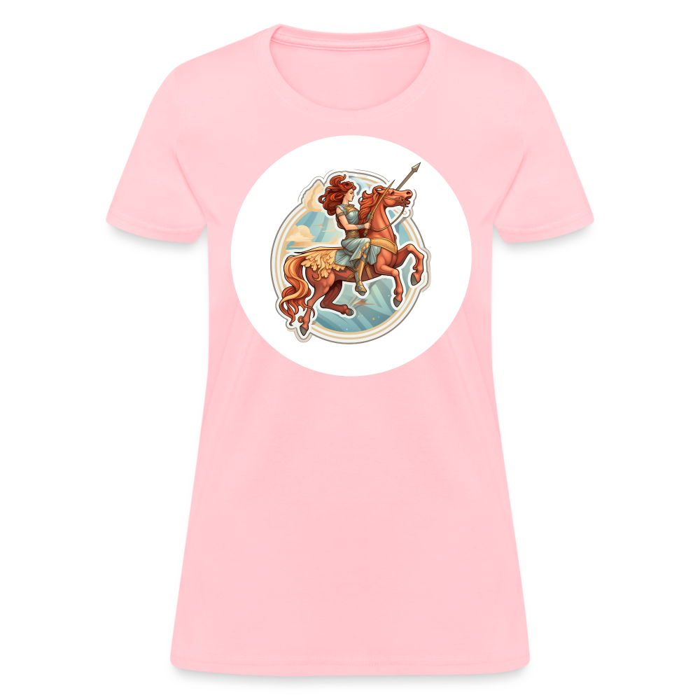 Women's Symbol Sagittarius T-Shirt - pink