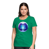 Thumbnail for Women’s Magic Gemini Premium T-Shirt - kelly green