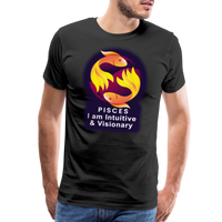 Thumbnail for Men's Glow Pisces Premium T-Shirt - black