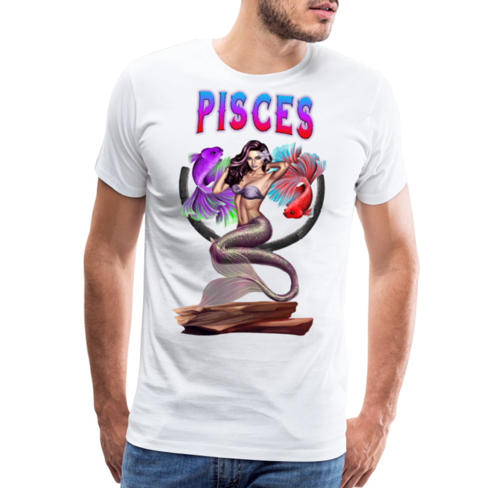 Men's Astral Pisces Premium T-Shirt - white