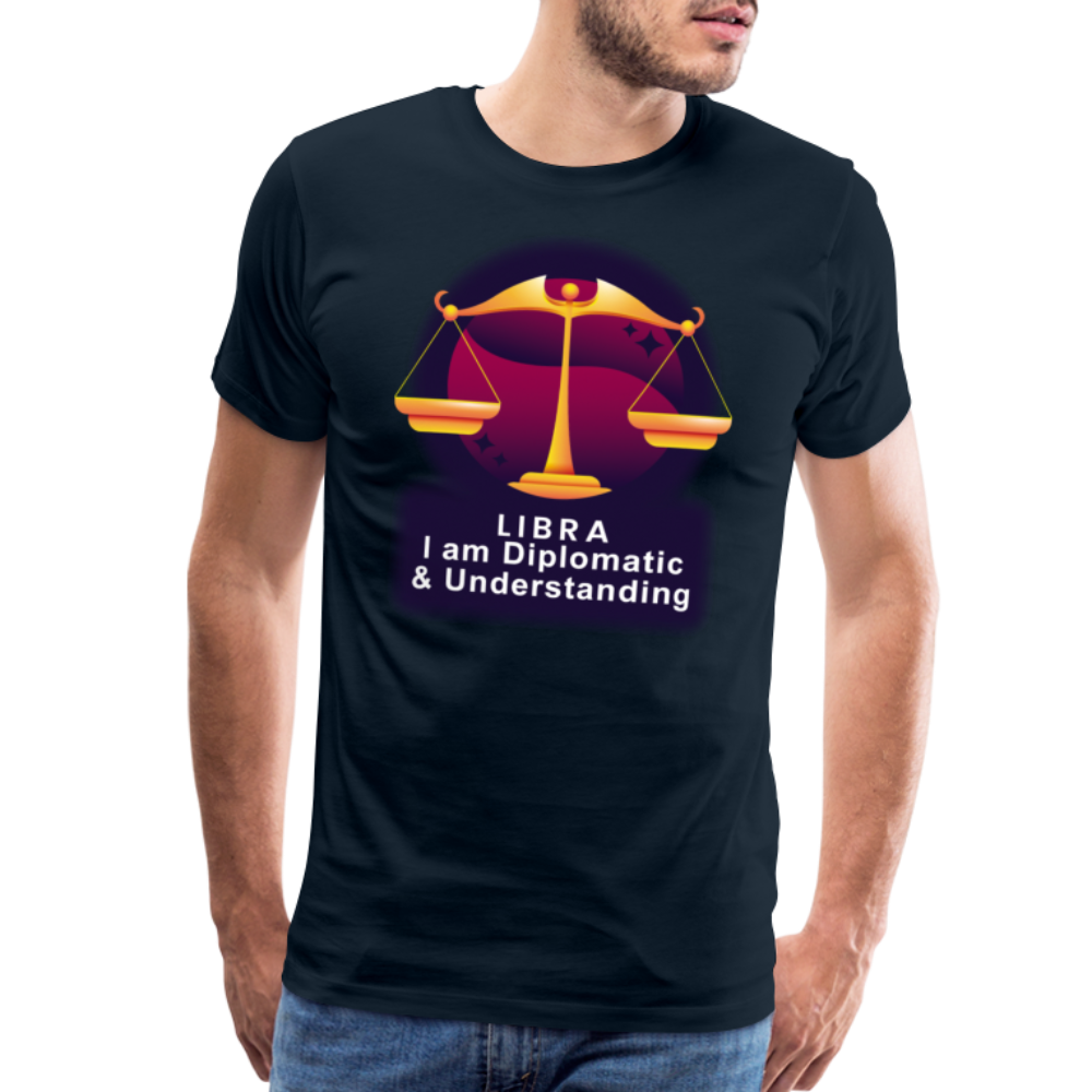 Men's Glow Libra Premium T-Shirt - deep navy