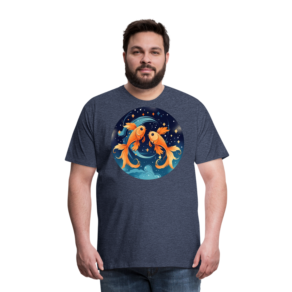 Men's Magic Pisces Premium T-Shirt - heather blue