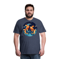 Thumbnail for Men's Magic Pisces Premium T-Shirt - heather blue