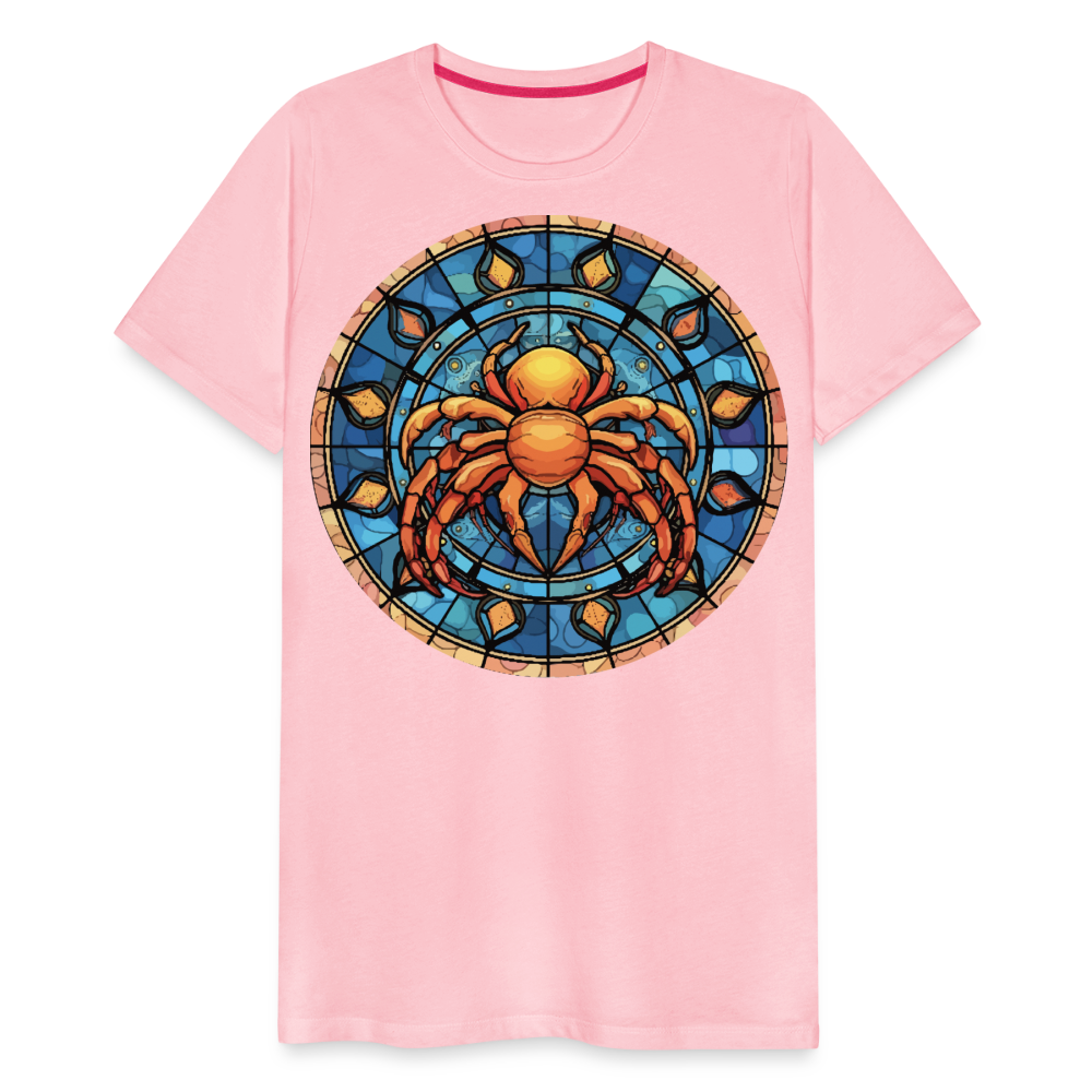 Men's Mosaic Cancer Premium T-Shirt - pink