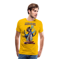 Thumbnail for Men's Astral Aquarius Premium T-Shirt - sun yellow